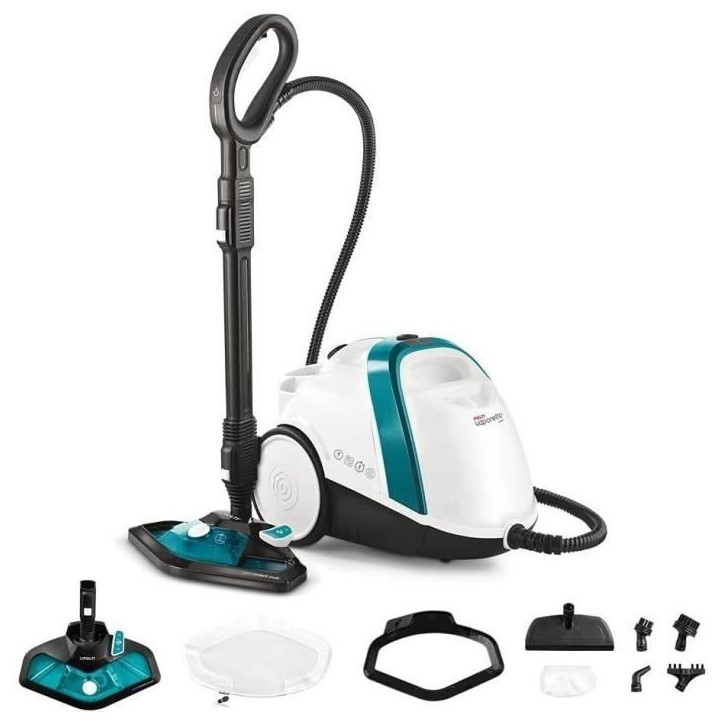 POLTI VAPORETTO SMART 100 T - Nettoyeur vapeur - autonomie illimitée - 4 BAR - 110g/min - 1500W - 9 accessoires - Turquoise POLTI VAPORETTO SMART 100 T - Nettoyeur vapeur - autonomie illimitée - 4 BAR - 110g/min - 1500W - 9 accessoires - Turquoise