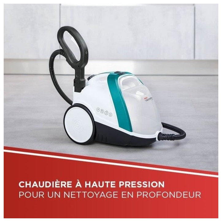 POLTI VAPORETTO SMART 100 T - Nettoyeur vapeur - autonomie illimitée - 4 BAR - 110g/min - 1500W - 9 accessoires - Turquoise POLTI VAPORETTO SMART 100 T - Nettoyeur vapeur - autonomie illimitée - 4 BAR - 110g/min - 1500W - 9 accessoires - Turquoise
