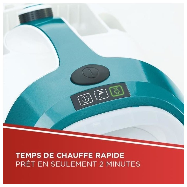 POLTI VAPORETTO SMART 100 T - Nettoyeur vapeur - autonomie illimitée - 4 BAR - 110g/min - 1500W - 9 accessoires - Turquoise POLTI VAPORETTO SMART 100 T - Nettoyeur vapeur - autonomie illimitée - 4 BAR - 110g/min - 1500W - 9 accessoires - Turquoise