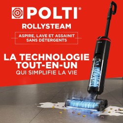 Aspirateur balai laveur vapeur sans fil - POLTI - RollySteam WD40C - 1