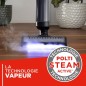 Aspirateur balai laveur vapeur sans fil - POLTI - RollySteam WD40C - 14000 Pa - 35 min - 0,6 L - Noir