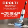 Aspirateur balai laveur vapeur - POLTI RollySteam WD10 - 7000 Pa - 0,6