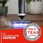 Aspirateur balai laveur vapeur - POLTI RollySteam WD10 - 7000 Pa - 0,6 L - Noir / Blanc