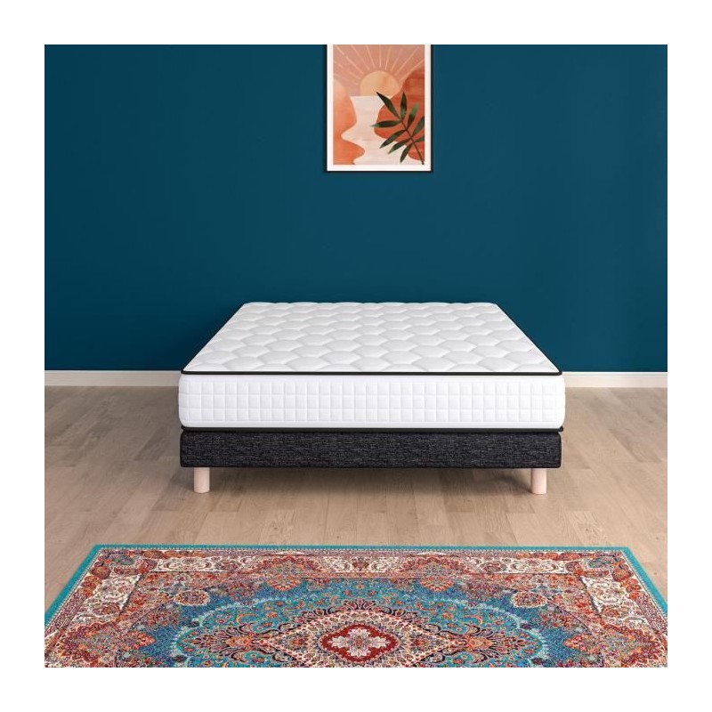 URBAN Collections NEW-YORK Ensemble sommier et matelas 160x200cm - 960