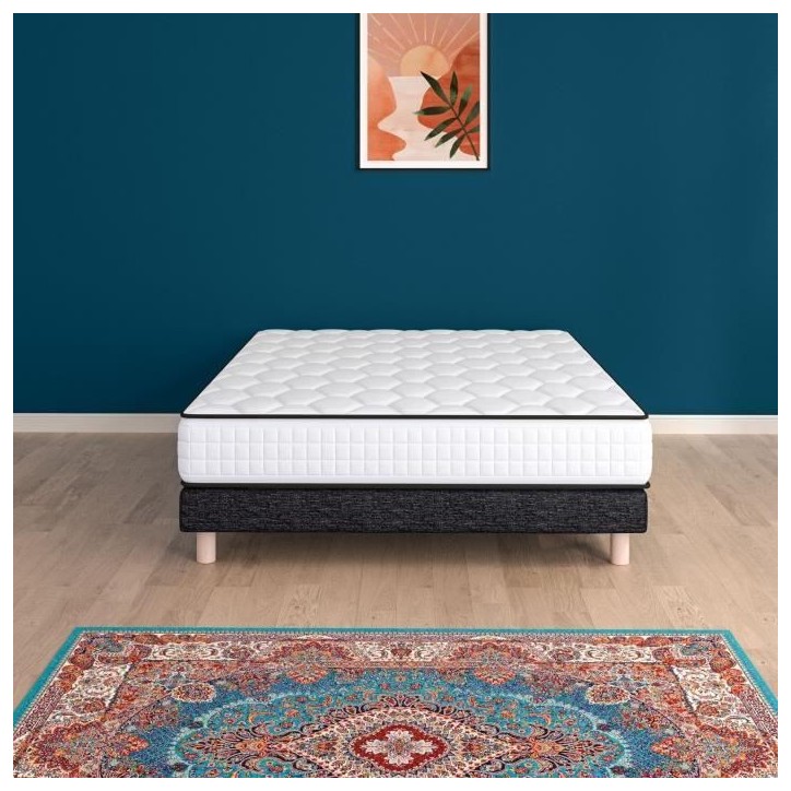 URBAN Collections NEW-YORK Ensemble sommier et matelas 160x200cm - 960 ressorts ensachés