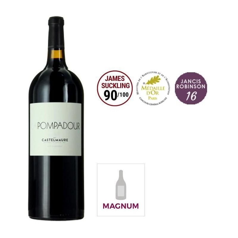 Magnum Castelmaure La Pompadour 2022 Corbieres - Vin rouge de Languedo Magnum Castelmaure La Pompadour 2022 Corbieres - Vin rouge de Languedo