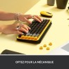 Clavier - Sans fil - Logitech - Pop Keys - AZERTY - Mécanique - Touch