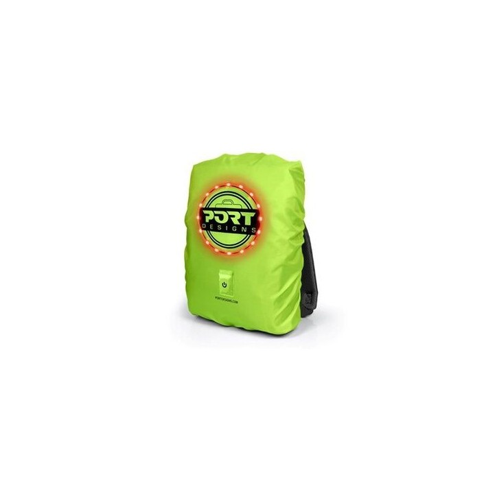 Housse de pluie - PORT DESIGNS - Universelle avec LED rechargeable pour sac a dos jusque 25 litres - 14/15.6 pouces Housse de pluie - PORT DESIGNS - Universelle avec LED rechargeable pour sac a dos jusque 25 litres - 14/15.6 pouces