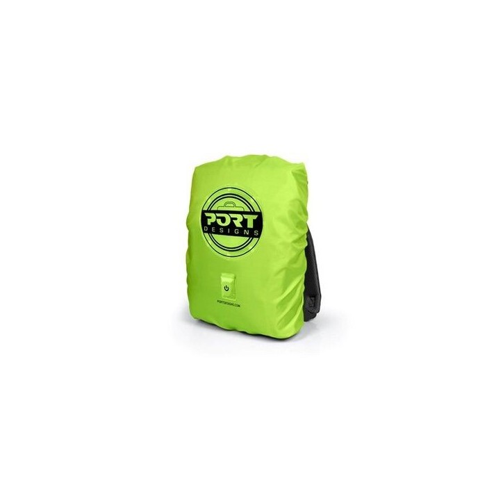 Housse de pluie - PORT DESIGNS - Universelle avec LED rechargeable pour sac a dos jusque 25 litres - 14/15.6 pouces Housse de pluie - PORT DESIGNS - Universelle avec LED rechargeable pour sac a dos jusque 25 litres - 14/15.6 pouces