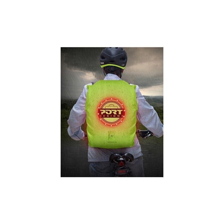 Housse de pluie - PORT DESIGNS - Universelle avec LED rechargeable pour sac a dos jusque 25 litres - 14/15.6 pouces Housse de pluie - PORT DESIGNS - Universelle avec LED rechargeable pour sac a dos jusque 25 litres - 14/15.6 pouces