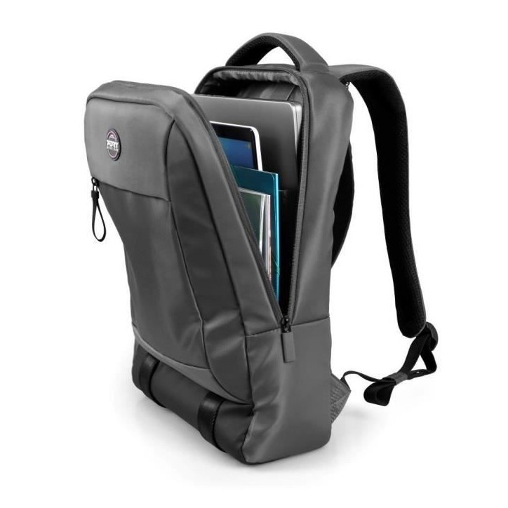 Sac a dos PC - PORT DESIGNS - Pour ordinateur portable moderne & confortable TORINO II - 15.6/16 pouces - Gris Sac a dos PC - PORT DESIGNS - Pour ordinateur portable moderne & confortable TORINO II - 15.6/16 pouces - Gris