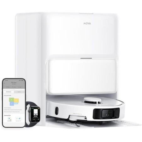 MOVA P50 Ultra - Robot Aspirateur Laveur avec Station - 19 000 Pa - Ne