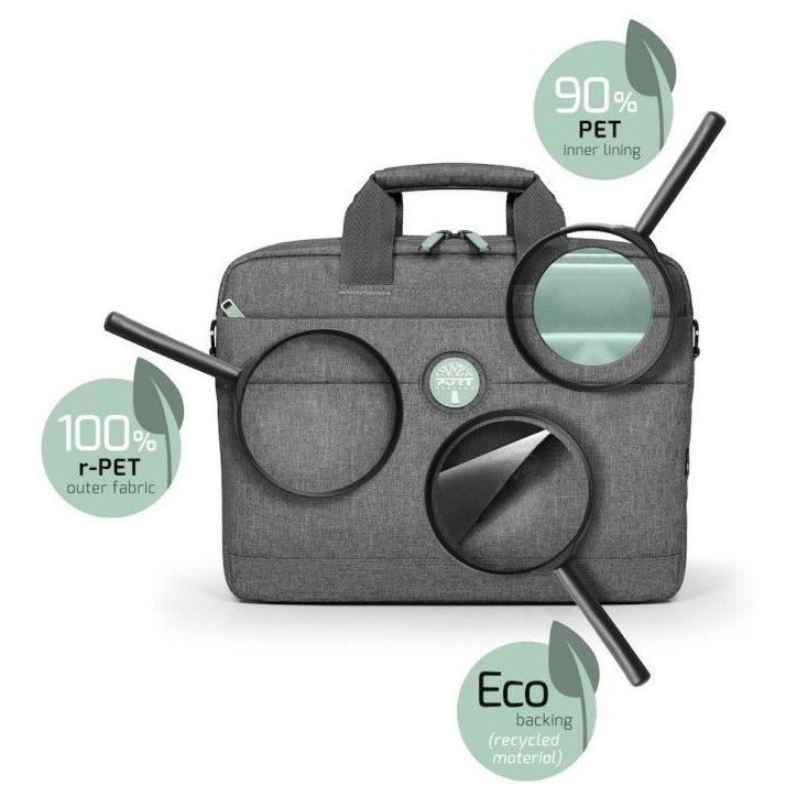 Sacoche pour ordinateur portable 15,6 - PORT DESIGNS YOSEMITE ECO - Gris (62% de matériaux recyclés) Sacoche pour ordinateur portable 15,6 - PORT DESIGNS YOSEMITE ECO - Gris (62% de matériaux recyclés)