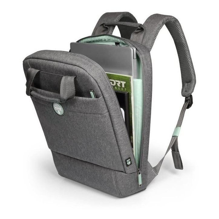 Sac a dos PC - PORT DESIGNS - Pour ordinateur portable ECO YOSEMITE - 12 litres - 13/14 pouces - Gris Sac a dos PC - PORT DESIGNS - Pour ordinateur portable ECO YOSEMITE - 12 litres - 13/14 pouces - Gris