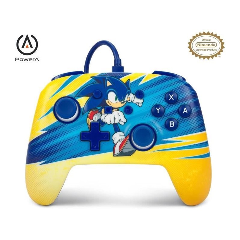 Manette Filaire - POWER A - Nintendo Switch - Sonic Boost Manette Filaire - POWER A - Nintendo Switch - Sonic Boost