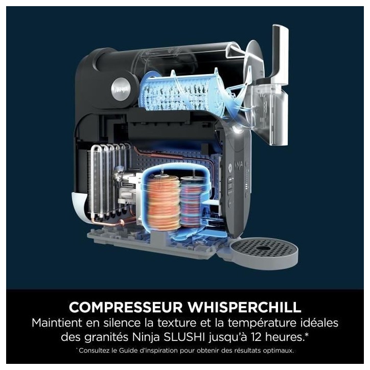 Machine a boissons glacées et granitées NINJA - Slushi FS301EU - Capacité 2,5L - 5 programmes - 800W