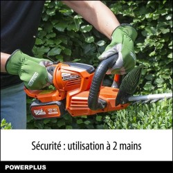 Powerplus Dual Power Taille-Haie Batterie POWDPG7536 - 40 V, sans Batt