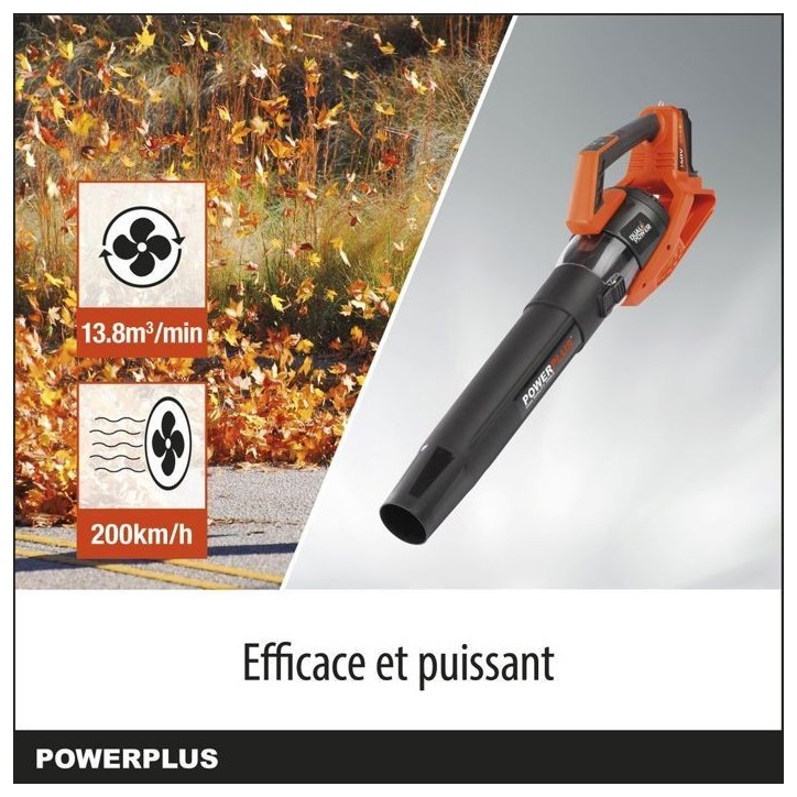 Souffleur batterie 40 Volts vitesse 200km