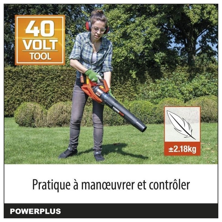 Souffleur batterie 40 Volts vitesse 200km