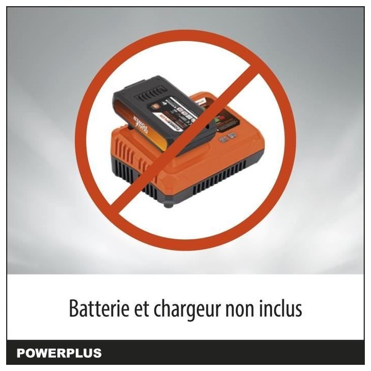 Dual Power Tronçonneuse a Batterie POWDPG7576 - 40 V,Guide de 350 mm, sans Batterie ni Chargeur Dual Power Tronçonneuse a Batterie POWDPG7576 - 40 V,Guide de 350 mm, sans Batterie ni Chargeur