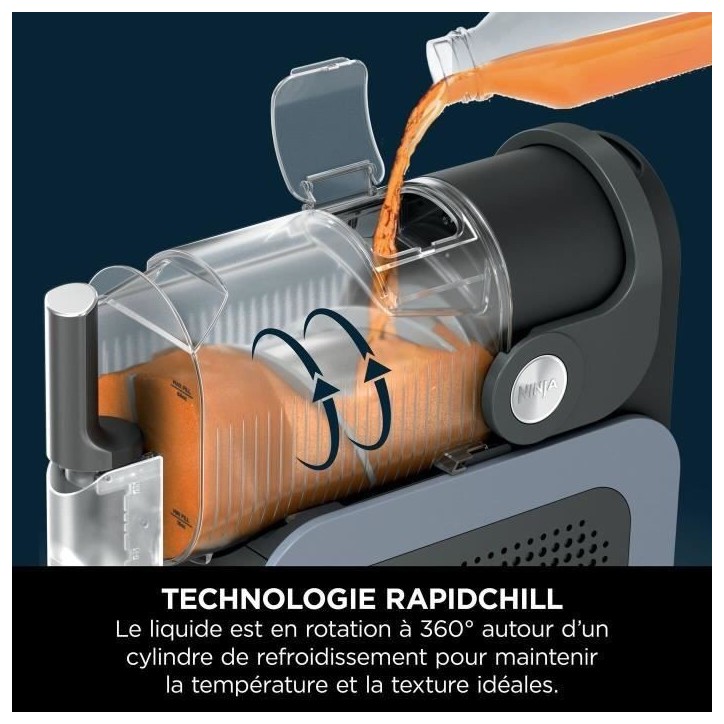 Machine a boissons glacées et granitées NINJA - Slushi FS301EU - Capacité 2,5L - 5 programmes - 800W
