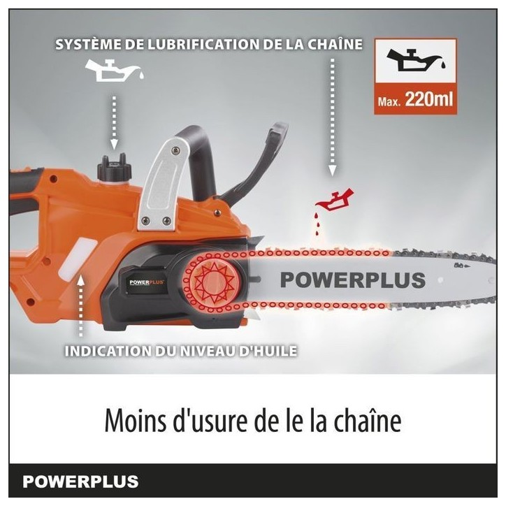 Tronçonneuse a batterie 20 volts 30cm Tronçonneuse a batterie 20 volts 30cm
