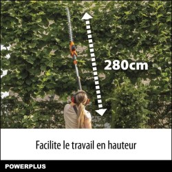Powerplus Dual Power Taille-Haie Batterie POWDPG75380 - 40 V, sans Bat