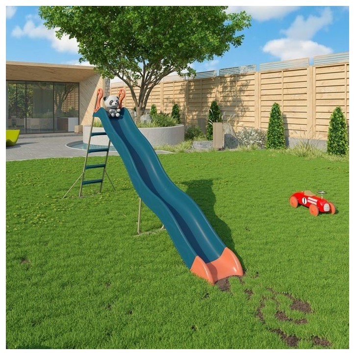 Toboggan - ALEO BY TRIGANO - PYROU - 3,32 m - Bleu - Pour enfants de 3 a 12 ans