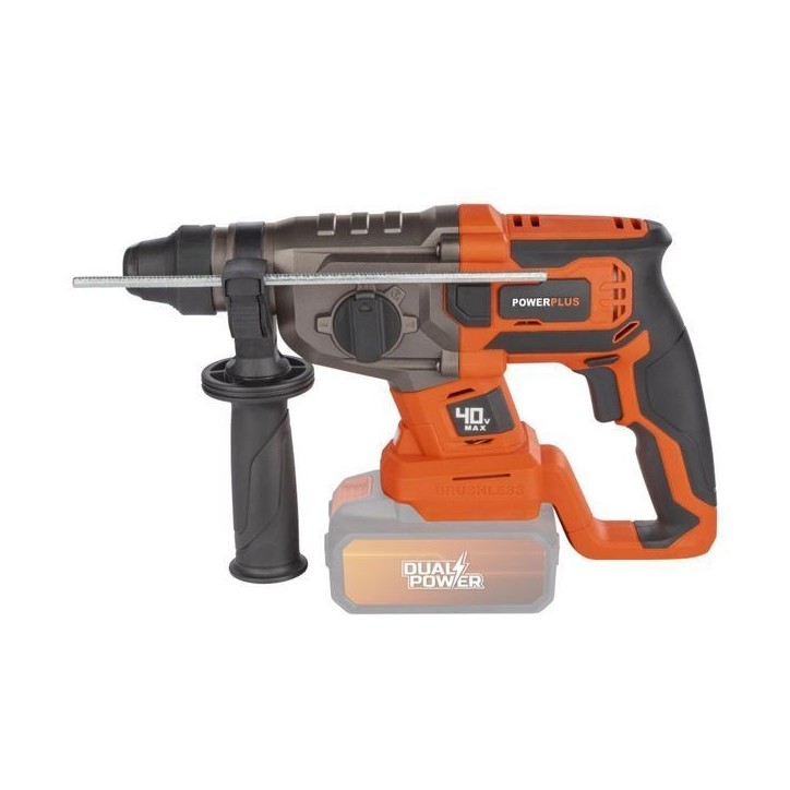 Marteau perforateur sans fil SDS-Plus 40V 5J BRUSHLESS + 5 accessoires - DUAL POWER POWDP15680 Marteau perforateur sans fil SDS-Plus 40V 5J BRUSHLESS + 5 accessoires - DUAL POWER POWDP15680