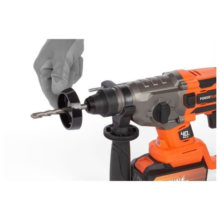 Marteau perforateur sans fil SDS-Plus 40V 5J BRUSHLESS + 5 accessoires - DUAL POWER POWDP15680 Marteau perforateur sans fil SDS-Plus 40V 5J BRUSHLESS + 5 accessoires - DUAL POWER POWDP15680