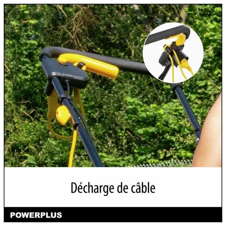 Tondeuse a gazon électrique - POWERPLUS - POWEG62203 - 1000 W - 320 mm Ø - Avec ramassage et éjection arriere Tondeuse a gazon électrique - POWERPLUS - POWEG62203 - 1000 W - 320 mm Ø - Avec ramassage et éjection arriere