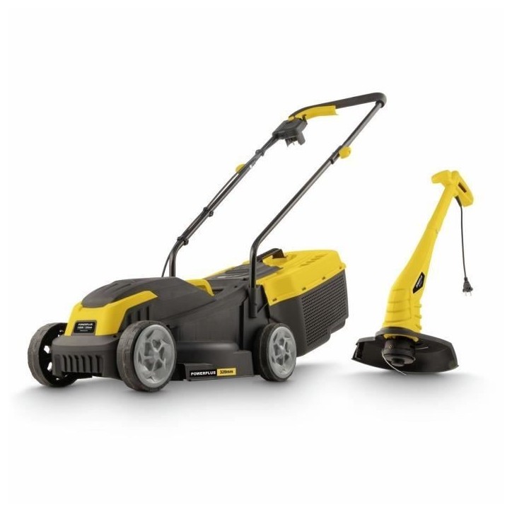 Tondeuse a gazon et Coupe-Bordure électrique - POWERPLUS - POWXG62205T- Tondeuse 1300 W & 32 mm Ø - Coupe-Bordures 250 W & 220
