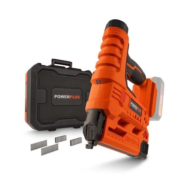 Agrafeuse-cloueuse sans fil 20V + 100 agrafes + 100 clous - DUAL POWER