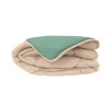CALGARY Couette chaude Microfibre 400g/m² Beige Galet & Vert Lac 240x