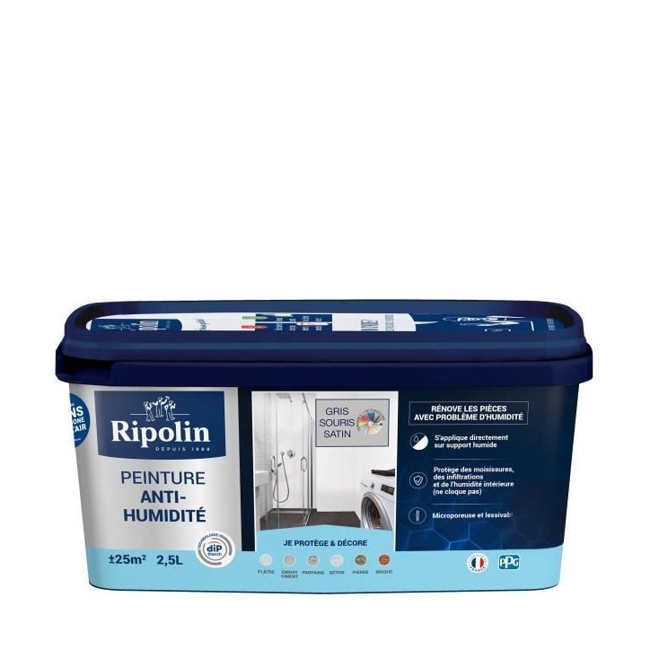 RIPOLIN PEINTURE ANTI-HUMIDITE 2,5L RIPOLIN PEINTURE ANTI-HUMIDITE 2,5L