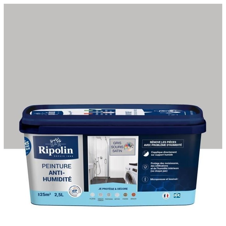 RIPOLIN PEINTURE ANTI-HUMIDITE 2,5L RIPOLIN PEINTURE ANTI-HUMIDITE 2,5L