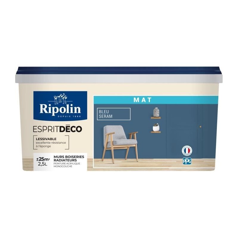 RIPOLIN Peinture esprit deco multi-supports 2,5l RIPOLIN Peinture esprit deco multi-supports 2,5l