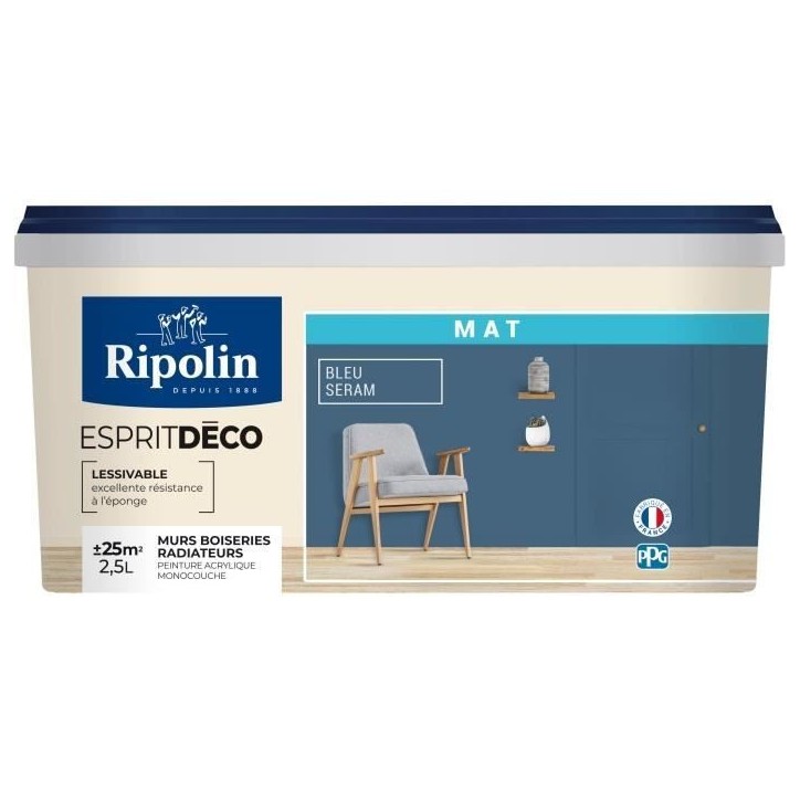 RIPOLIN Peinture esprit deco multi-supports 2,5l RIPOLIN Peinture esprit deco multi-supports 2,5l