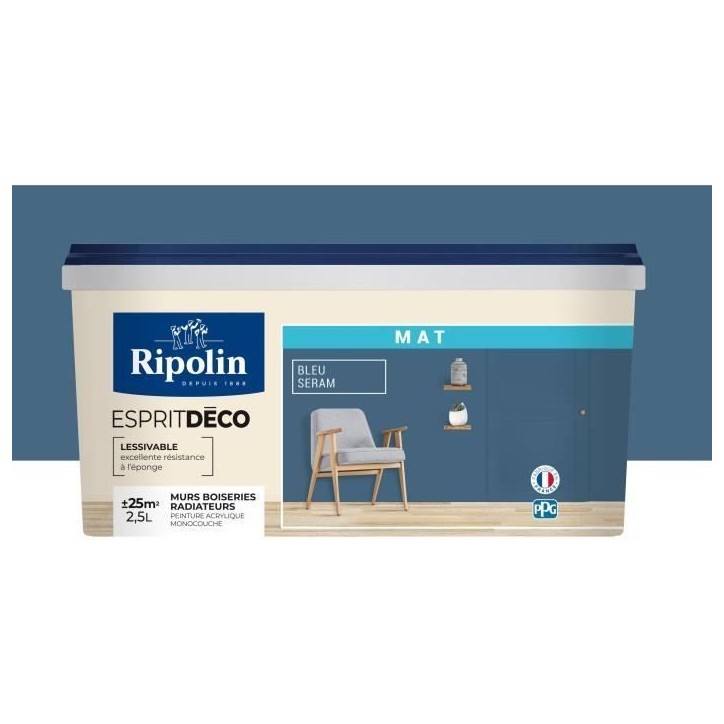 RIPOLIN Peinture esprit deco multi-supports 2,5l RIPOLIN Peinture esprit deco multi-supports 2,5l