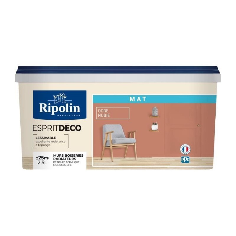 RIPOLIN Peinture esprit deco multi-supports 2,5l RIPOLIN Peinture esprit deco multi-supports 2,5l