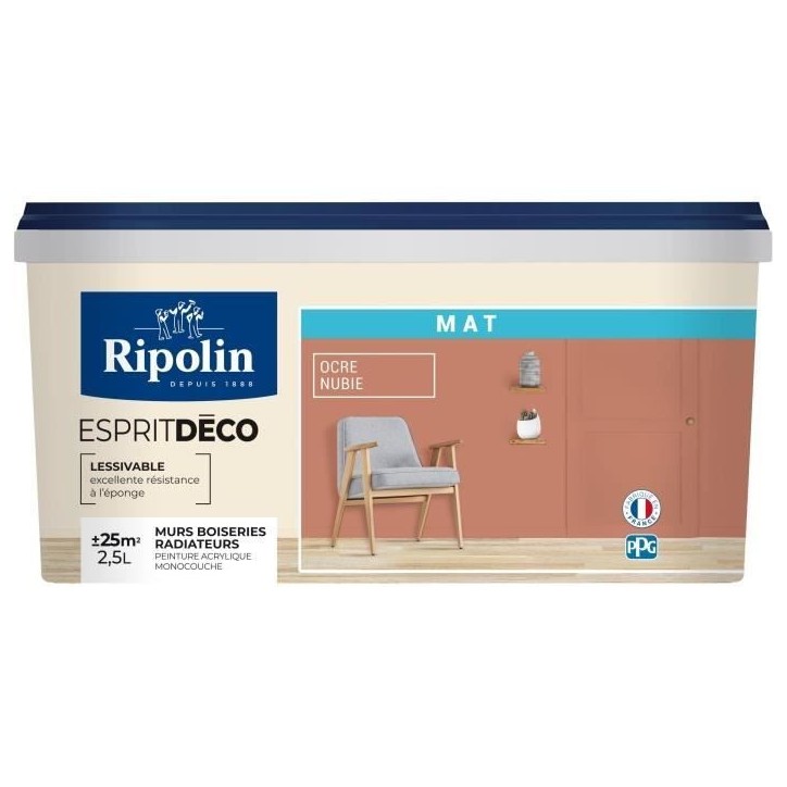 RIPOLIN Peinture esprit deco multi-supports 2,5l