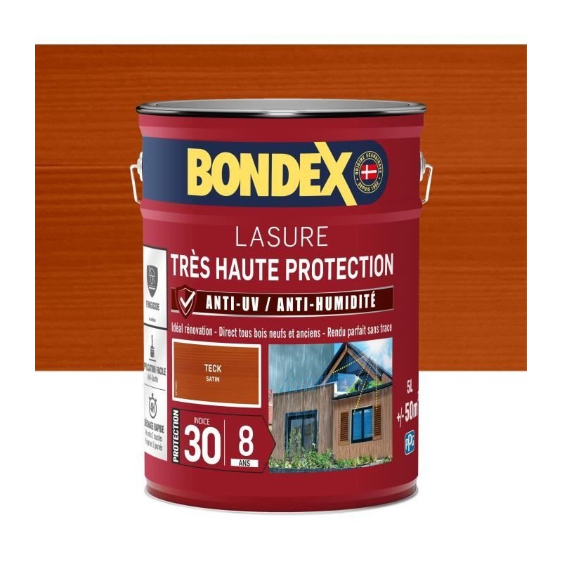 BONDEX Lasure lasure ind 30 / 8 ans 5l BONDEX Lasure lasure ind 30 / 8 ans 5l