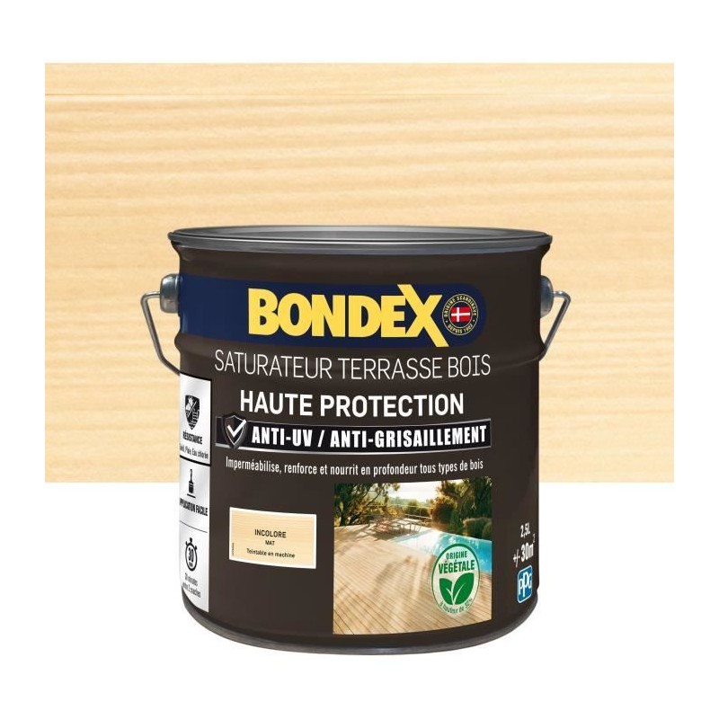 BONDEX - Saturateur - Incolore - Mat - 2,5L