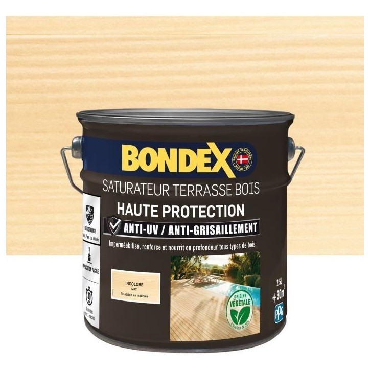 BONDEX - Saturateur - Incolore - Mat - 2,5L BONDEX - Saturateur - Incolore - Mat - 2,5L
