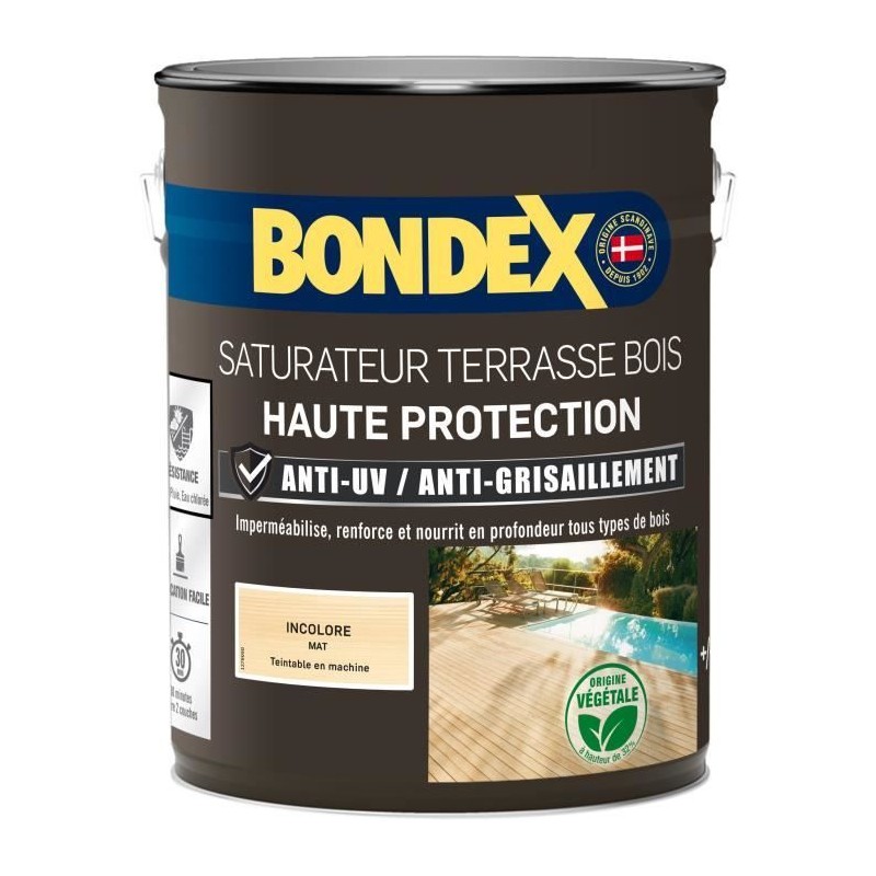 Saturateur incolore - BONDEX - 441368 - Mat - 5 L Saturateur incolore - BONDEX - 441368 - Mat - 5 L