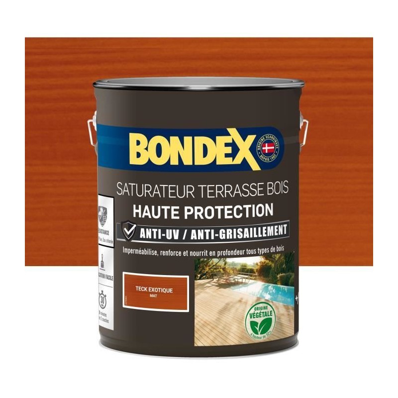 BONDEX - Saturateur - Teck - Mat - 5L BONDEX - Saturateur - Teck - Mat - 5L
