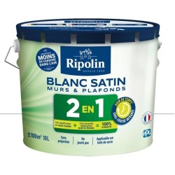 RIPOLIN Peinture blanche pour murs et plafonds - sous-couche intégré