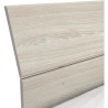 DEMEYERE PRICY Lit 140 x 190/200 cm - Décor Chene shannon - L 145 x P