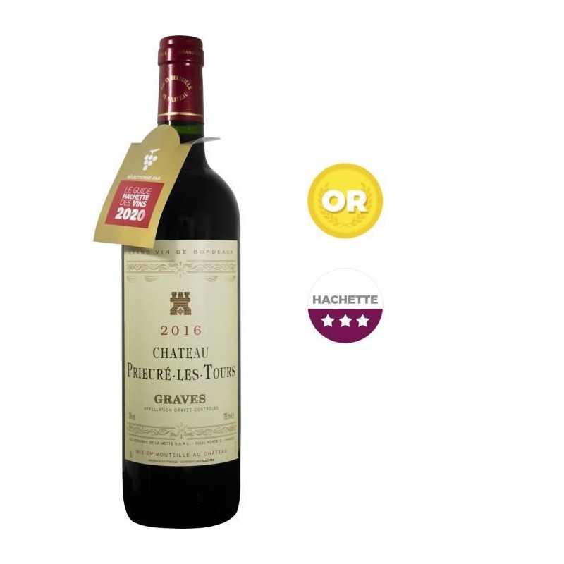 Château Prieuré Les Tours 2016 Graves - Vin rouge de Bordeaux Château Prieuré Les Tours 2016 Graves - Vin rouge de Bordeaux