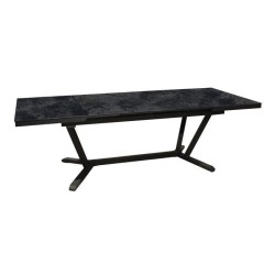 Table de jardin Vita graphite/magma en Aluminium 180/230/280 x100 cm -